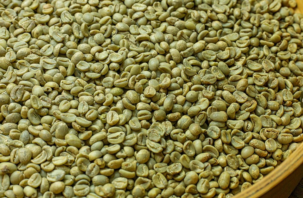 Ziarna zielonej kawy